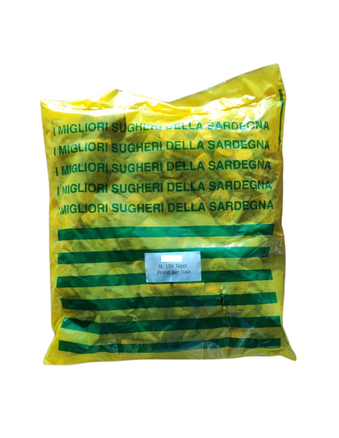 100PZ TAPPI IN SUGHERO NATURALE PER BOTTIGLIE ØxH mm. 24x39 VINO E CONSERVE