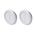 2pz GRIGLIA PRESA AERAZIONE PVC BIANCA x TUBI D. 100 mm AREAZIONE ARIAZIONE ARIA