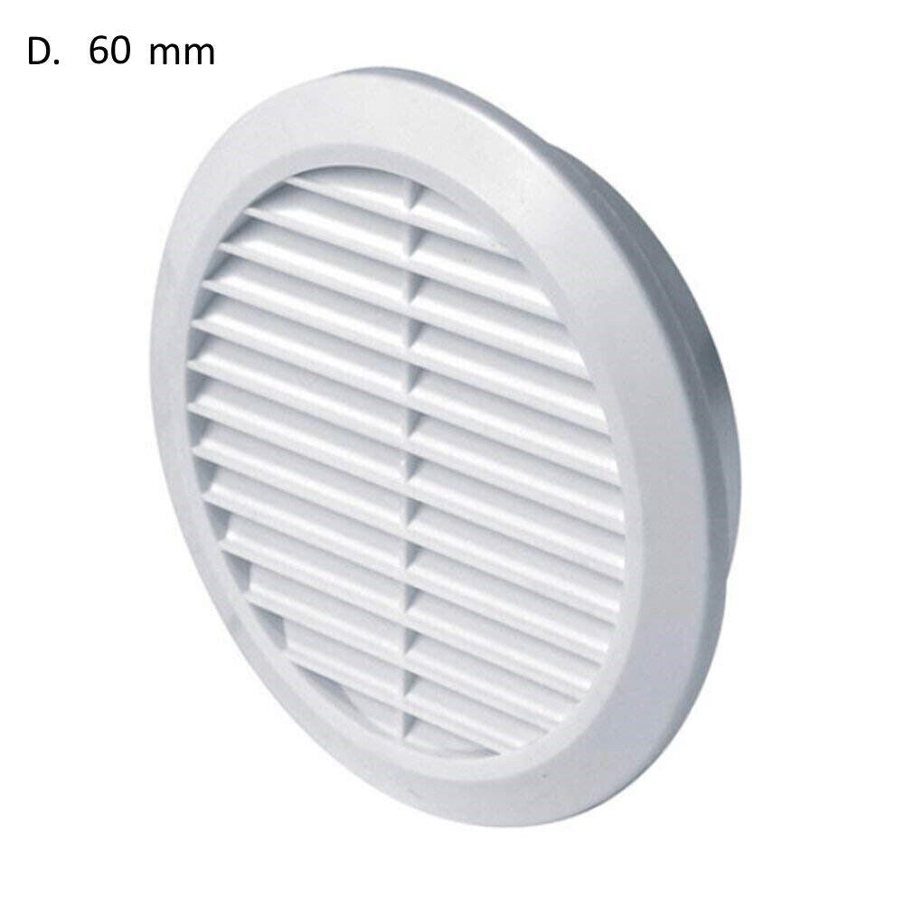 3pz GRIGLIA PRESA AERAZIONE PVC BIANCA x TUBI D. 60 mm AREAZIONE ARIAZIONE ARIA
