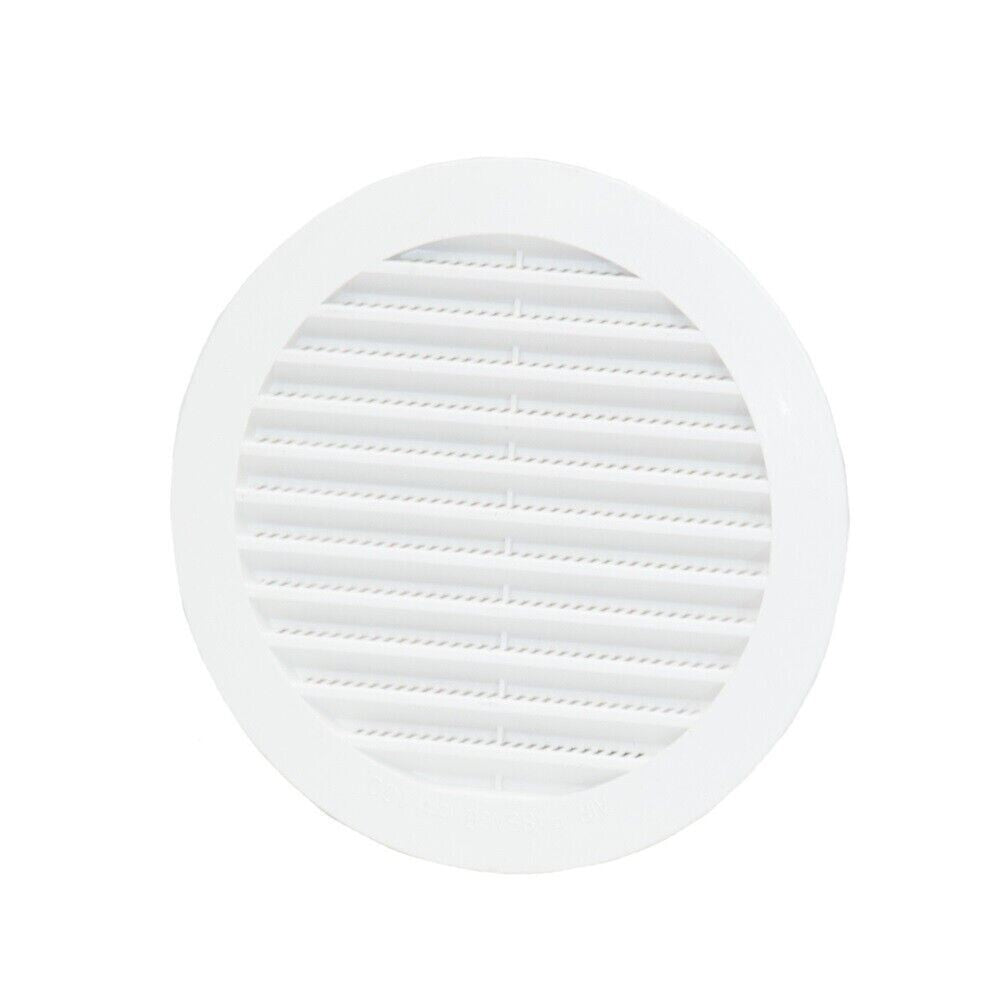 3pz GRIGLIA PRESA AERAZIONE PVC BIANCA x TUBI D. 80 mm AREAZIONE ARIAZIONE ARIA