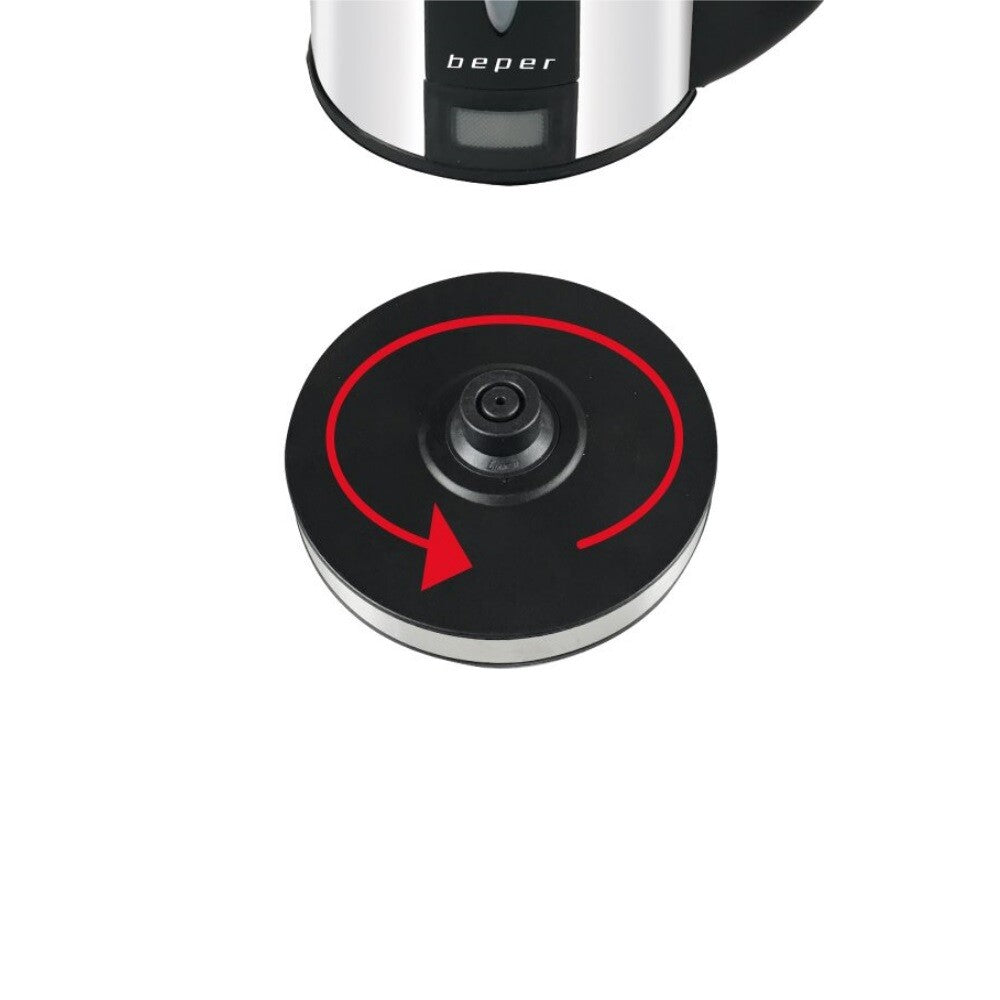BOLLITORE ELETTRICO 1,7 LT ACCIAIO ACQUA CALDA SCALDA BEVANDE 2200W BEPER BB.101