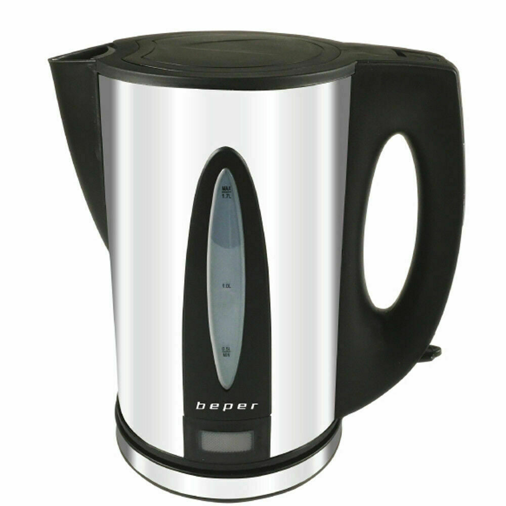 BOLLITORE ELETTRICO 1,7 LT ACCIAIO ACQUA CALDA SCALDA BEVANDE 2200W BEPER BB.101