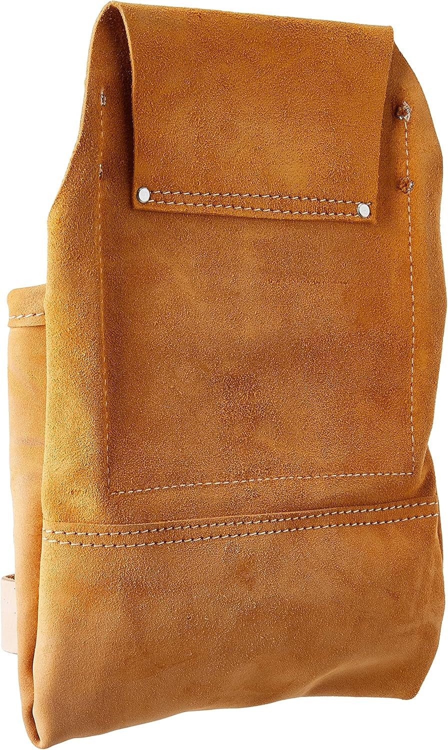 BORSA CARPENTIERE IN VERA PELLE SCAMOSCIATA 6 TASCHE DENVER VIGOR