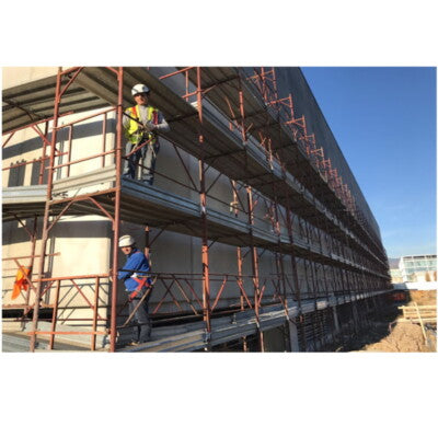 CARTELLO SEGNALETICO TARGA TABELLA PVC PONTEGGIO IN ALLESTIMENTO 50x70 CANTIERE