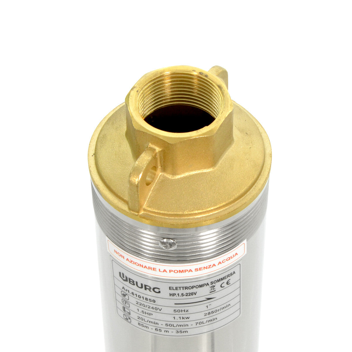 ELETTROPOMPA SOMMERSA 1,5HP idroci POMPA ELETTRICA 1100W ACQUE CHIARE