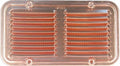 GRIGLIA AERAZIONE RAME 14x25 CON RETE METALLICA VENTILAZIONE ARIA ARIAZIONE