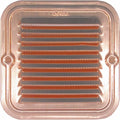 GRIGLIA AERAZIONE RAME 23x23 CON RETE METALLICA VENTILAZIONE ARIA ARIAZIONE