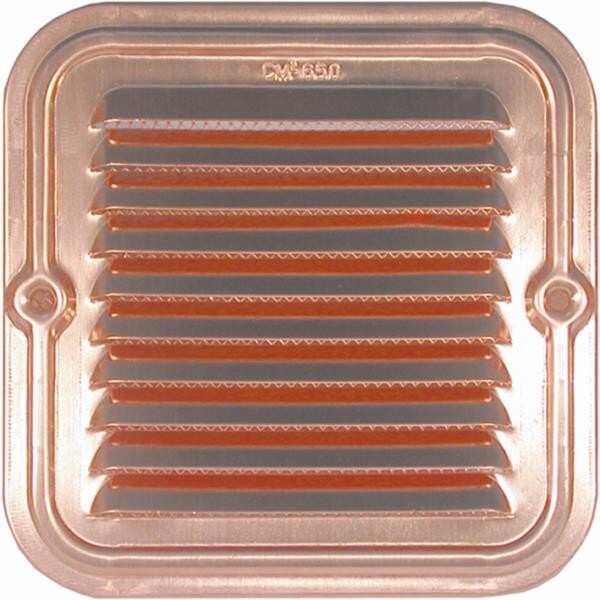 GRIGLIA AERAZIONE RAME 23x23 CON RETE METALLICA VENTILAZIONE ARIA ARIAZIONE