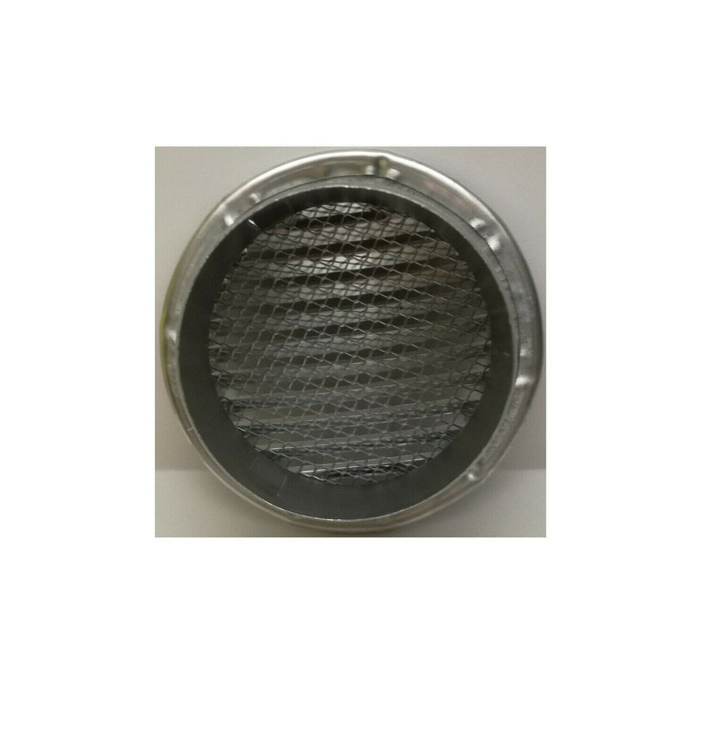 GRIGLIA AERAZIONE ROTONDA ALLUMINIO CON RETE IN METALLO D°  80 VENTILAZIONE ARIA
