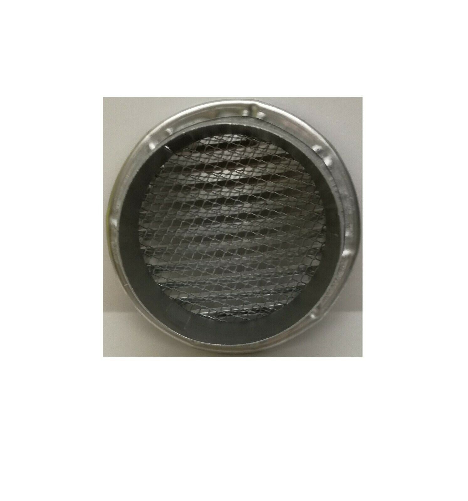 GRIGLIA AERAZIONE ROTONDA ALLUMINIO CON RETE IN METALLO D°  80 VENTILAZIONE ARIA