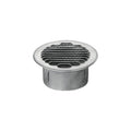 GRIGLIA AERAZIONE ROTONDA ALLUMINIO CON RETE IN METALLO D°  80 VENTILAZIONE ARIA
