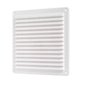 GRIGLIA PRESA AERAZIONE PVC BIANCA QUADRATA 230x230 mm UMIDITA' ARIAZIONE ARIA