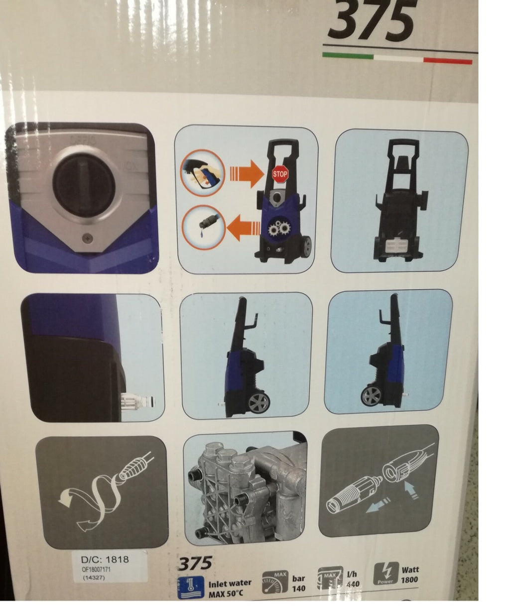 IDROPULITRICE A FREDDO MOD.375 TSS BLUE CLEAN SERIE 3  ANNOVI REVERBERI
