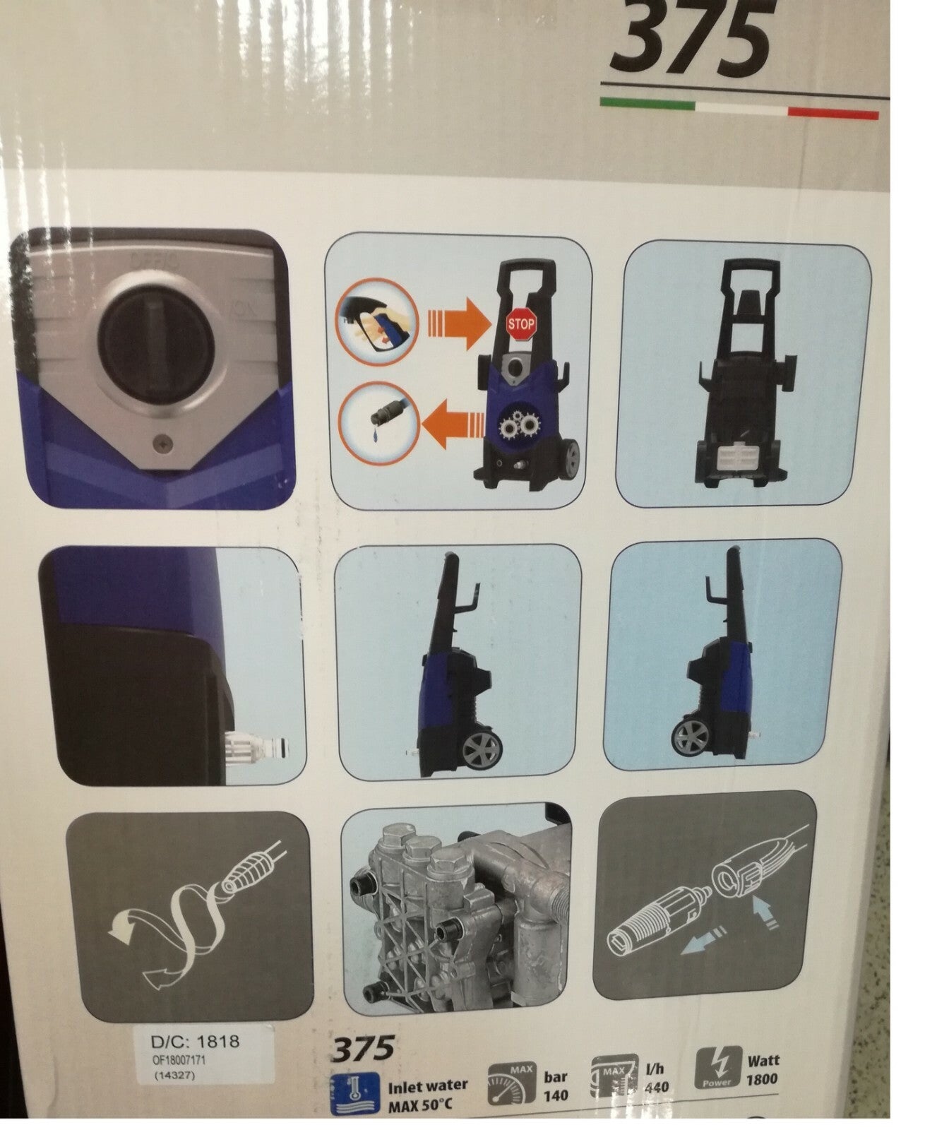 IDROPULITRICE A FREDDO MOD.375 TSS BLUE CLEAN SERIE 3  ANNOVI REVERBERI