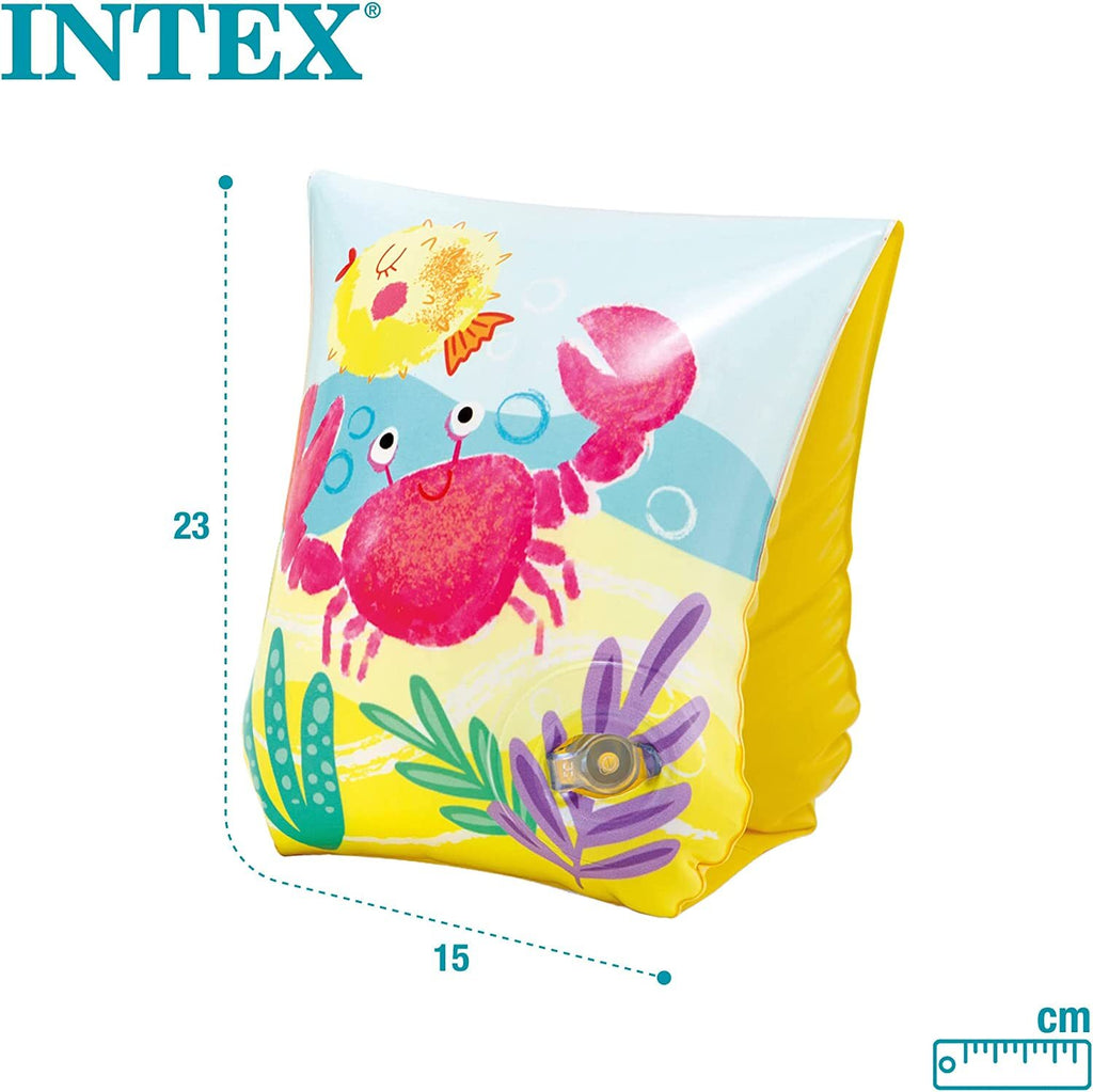 Intex 58652 Braccioli PER BIMBI BAMBINI Fun Fish TROPICALI 23 X 15 Cm