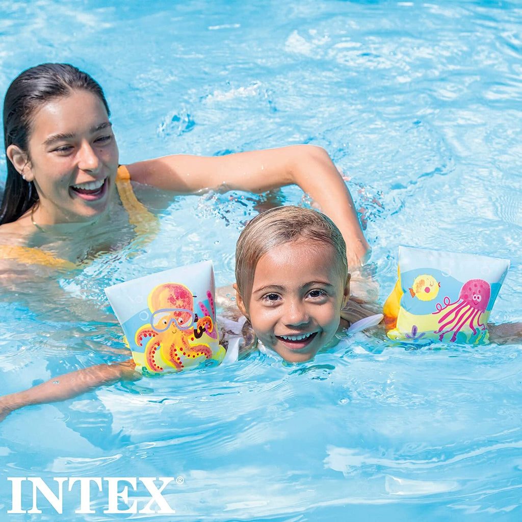 Intex 58652 Braccioli PER BIMBI BAMBINI Fun Fish TROPICALI 23 X 15 Cm