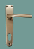 MANIGLIA ALLUMINIO BRONZO 143/206P PORTE INTERNE MOD. MILANO FORO YALE HOPPE