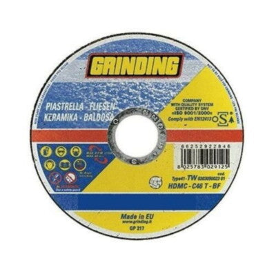 MOLA DISCO ABRASIVA X TAGLIO PIASTRELLE CEMENTO MARMO 115x1,6x22,23 115 GRINDING
