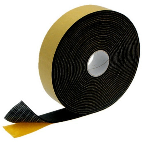 NASTRO FASCIA ADESIVA ANTICONDENSA RETINATO NERO 50 mm x 10 mt SPESSORE 3 mm