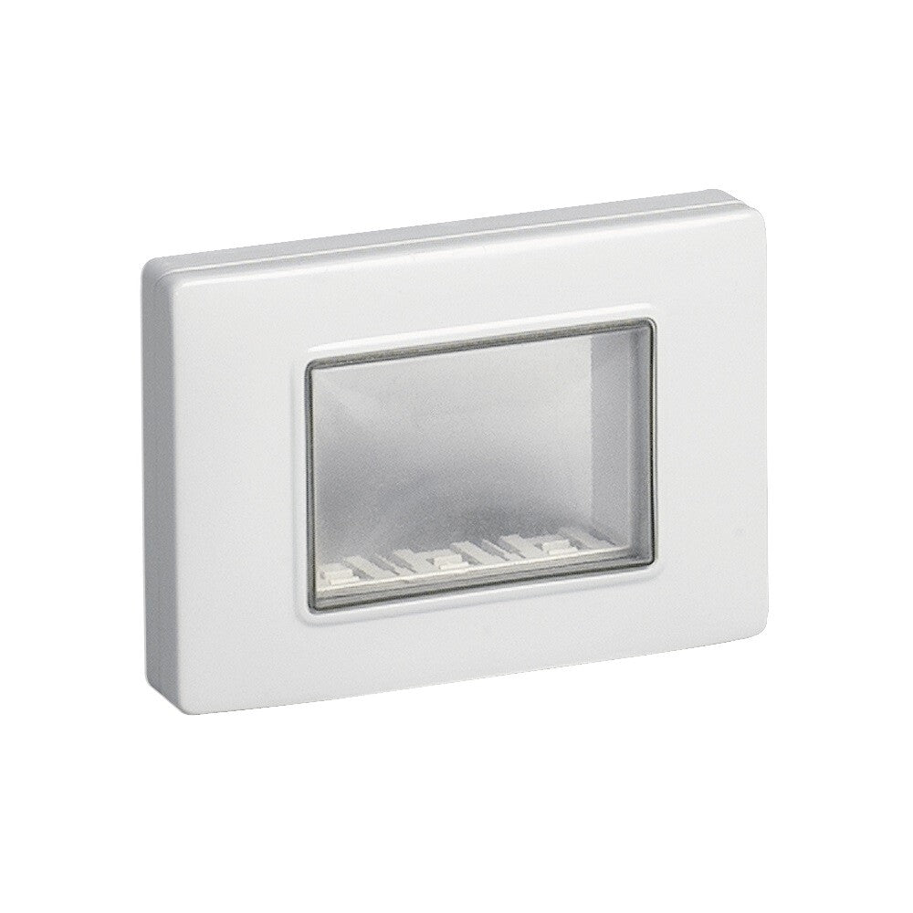 PLACCA STAGNA VIMAR PLANA 14943 COLORE GRIGIO RAL 7035 CALOTTA IP55 CON VITI