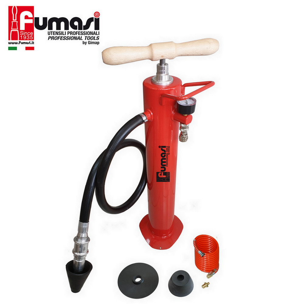 POMPA DISOSTRUENTE MANUALE SCARICHI OTTURATI O COLLAUDO IMPIANTI 8BAR Fumasi