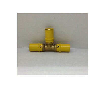 RACCORDO A T TEE MULTISTRATO A PRESSARE x GAS APE 16x16x16 SP. 2.0 mm 3 LATI