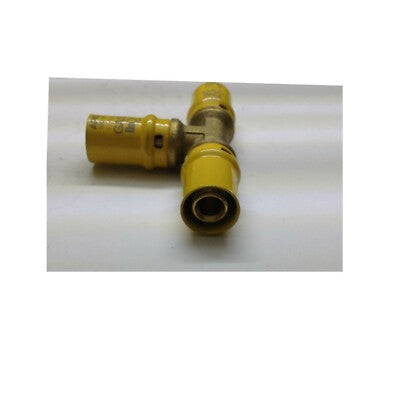 RACCORDO A T TEE MULTISTRATO A PRESSARE x GAS APE 16x16x16 SP. 2.0 mm 3 LATI