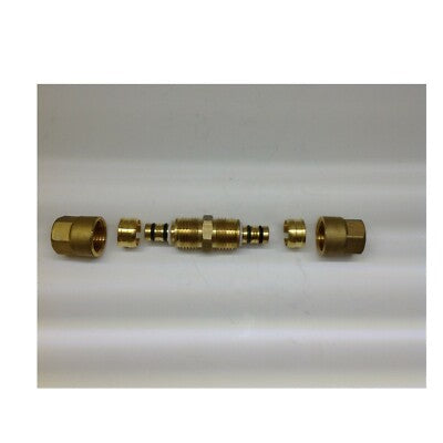 RACCORDO INTERMEDIO MULTISTRATO GF ALUPEX 16X16 16 GIUNTO BIGIUNTO OTTONE