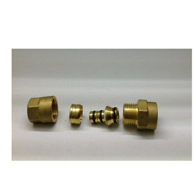 RACCORDO MULTISTRATO GF ALUPEX FEMMINA 16X1/2 1/2X16 F NIPLES OTTONE