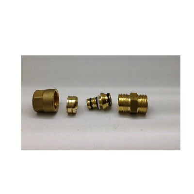RACCORDO MULTISTRATO GF ALUPEX MASCHIO 16X1/2 1/2X16 M NIPLES OTTONE
