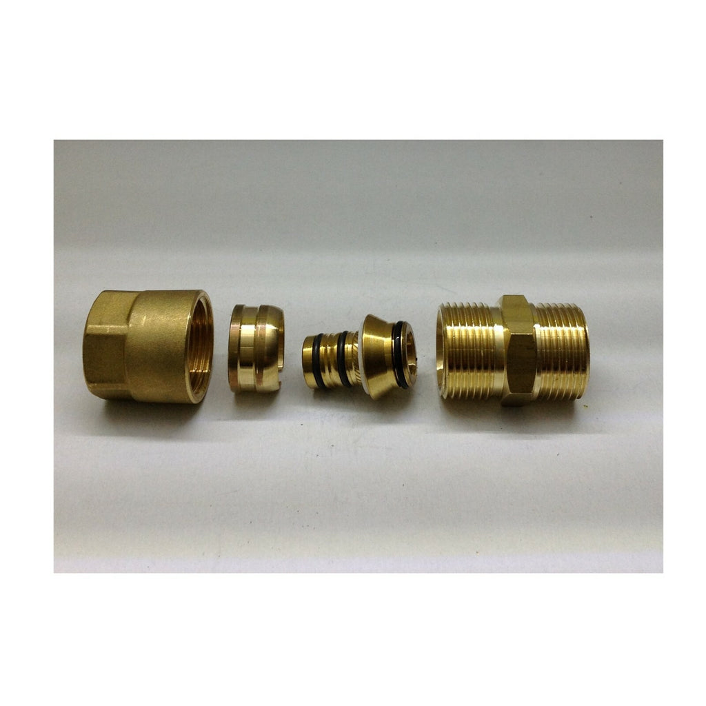 RACCORDO MULTISTRATO GF ALUPEX MASCHIO 20X3/4 3/4X20 M NIPLES OTTONE