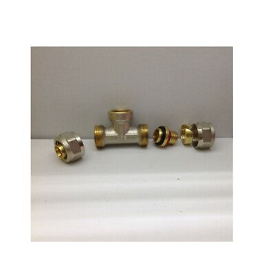 RACCORDO MULTISTRATO a TEE T 26x3/4x26 FEMMINA APE RACCORDERIE 26 IMPIANTO CASA