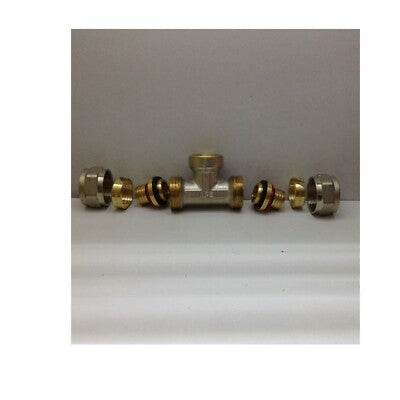 RACCORDO MULTISTRATO a TEE T 26x3/4x26 FEMMINA APE RACCORDERIE 26 IMPIANTO CASA