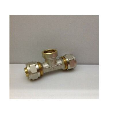 RACCORDO MULTISTRATO a TEE T 26x3/4x26 FEMMINA APE RACCORDERIE 26 IMPIANTO CASA
