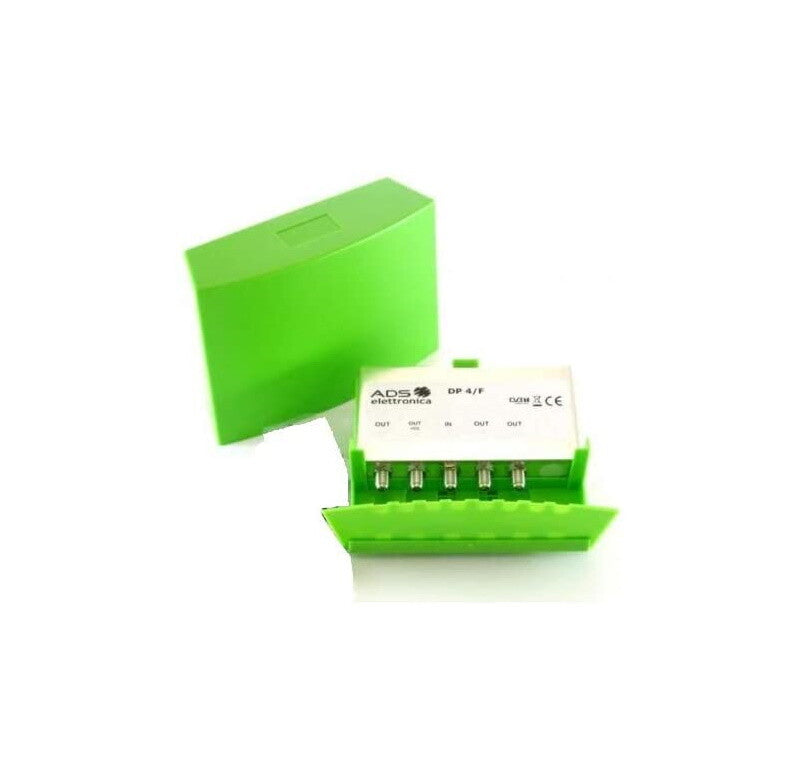 RIPARTITORE PARTITORE DA PALO ESTERNO 4 USCITE DP4/F ANTENNA TV CONNETTORI f