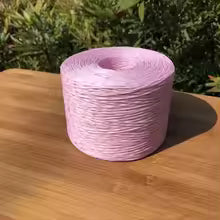 250g Thin Flat Raffia Yarn for Knitting Hats Bags Handicrafts