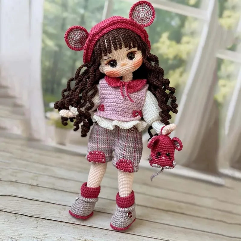 Handmade Cotton Crochet Doll – Ada Human Figure Knitting Doll