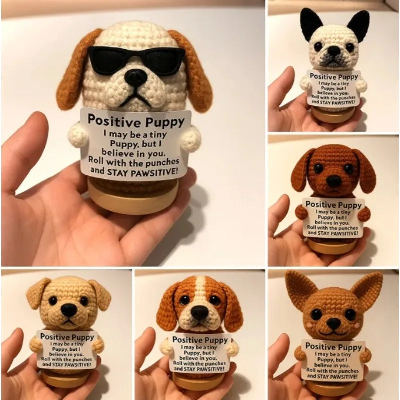 Handmade Crochet Puppy Doll Knitted Animal Ornament Gift