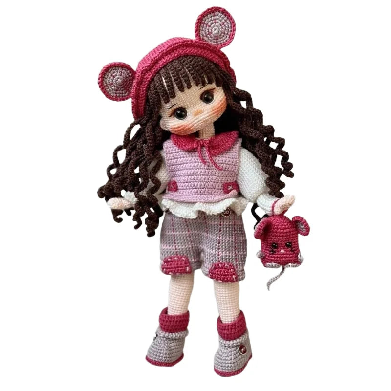 Handmade Cotton Crochet Doll – Ada Human Figure Knitting Doll