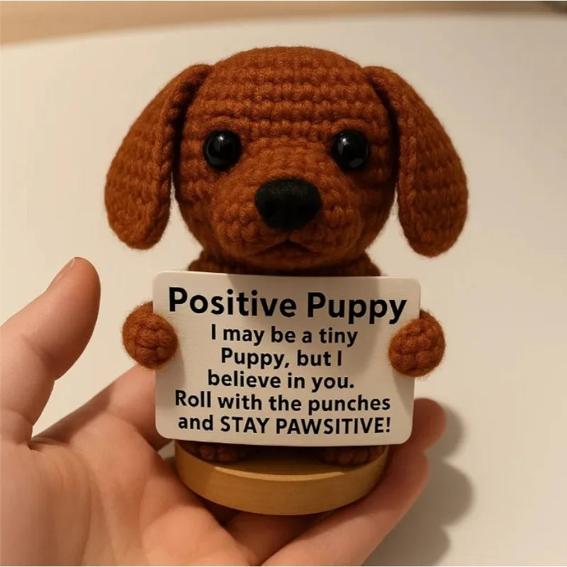 Handmade Crochet Puppy Doll Knitted Animal Ornament Gift