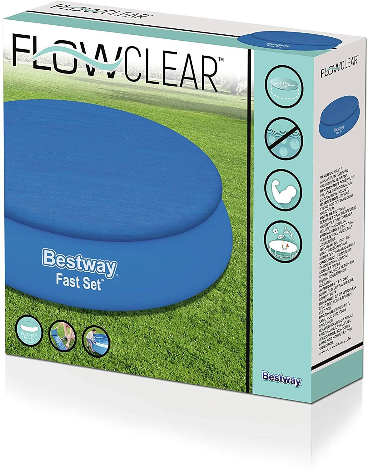 TELO COPRIPISCINA COPERTURA X PISCINA ROTONDA AD ANELLO TONDA D244 BESTWAY 58032