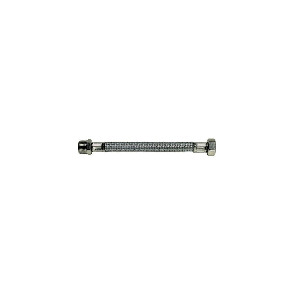 TUBO FLESSIBILE CM. 60 x 1/2" x 3/8" M-F  RACCORDO ACQUA IMPIANTO IDRAULICO CASA