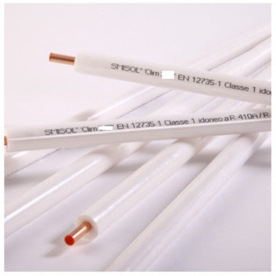 TUBO RAME CLIMA CLIMATIZZATORE CONDIZIONATORE SMISOL 1/4" + 3/8" - (2+2 mt)