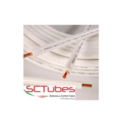 TUBO RAME CLIMA CLIMATIZZATORE CONDIZIONATORE SMISOL 1/4" + 3/8" - (2+2 mt)