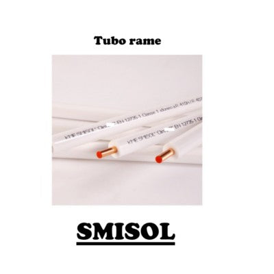 TUBO RAME CLIMA CLIMATIZZATORE CONDIZIONATORE SMISOL 1/4" + 3/8" - (4+4 mt)