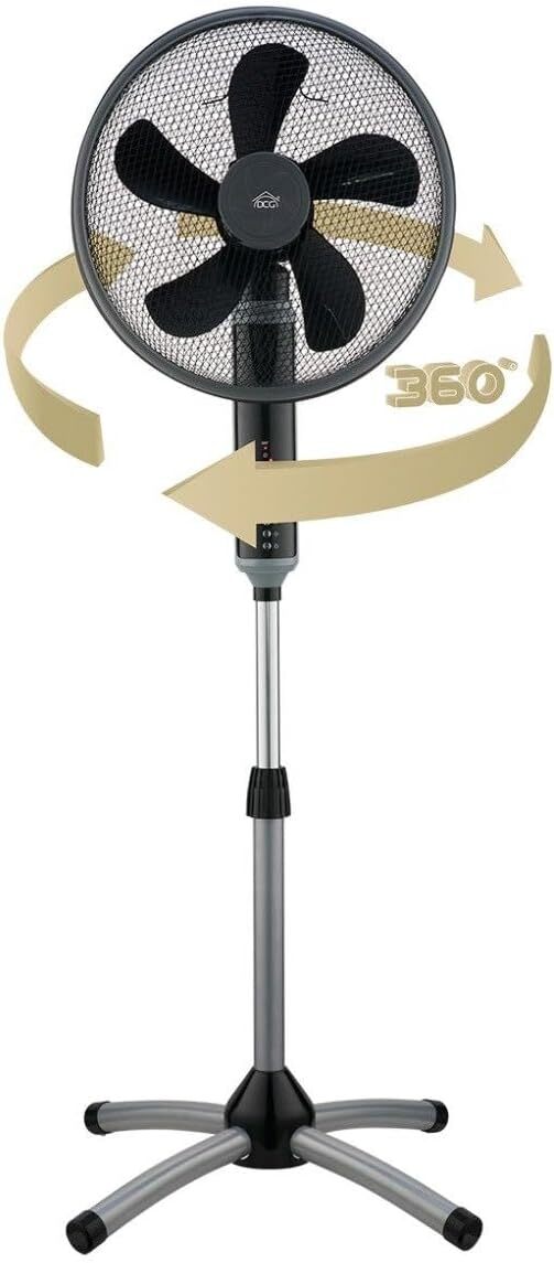 VENTILATORE VENTOLA A PIANTANA ROTAZIONE 360° + INCLINAZIONE VE1648T DCG