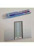 ZANZARIERA PER PORTA DUE BATTENTI TELAIO IN ALLUMINIO 150X240 cm bronzo