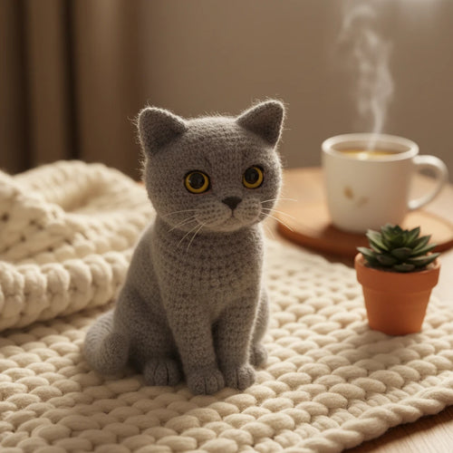 Cat Knitted Plushie