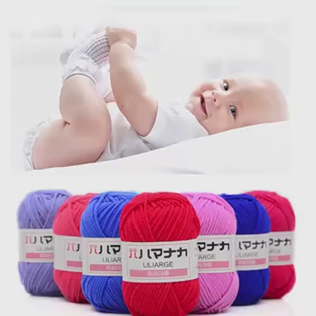 Chenille Cotton Bamboo Fiber Blend Knitting & Crochet Yarn